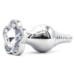 Generique Plug Bijou Leaf 7 x 2.7cm Transparent